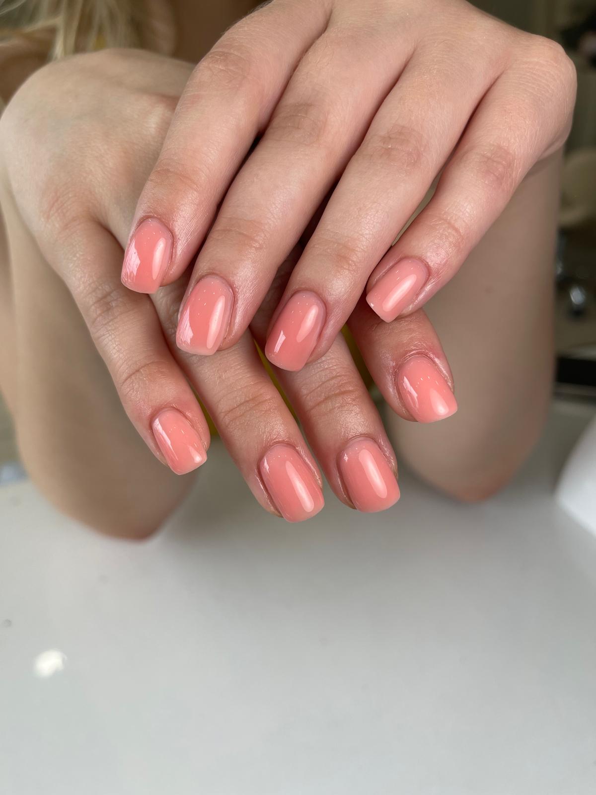 Abstract multicolor chrome 3D short gel nail art ColorLab Nail Studio Koreatown Los Angeles